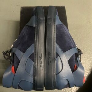 Del Toro Navy suede Sneakers